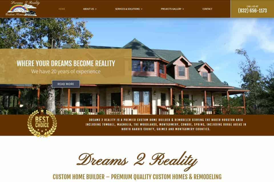 Dreams 2 Reality Custom Homes & Remodeling by MW Strategic Services